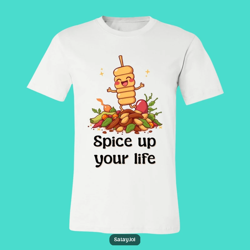 Funny Giggling Satay T-Shirt: Wear Your Enthusiasm with This Foodie Shirt