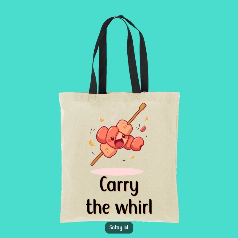 Funny Satay Skewer Dancing Tote Bag: Carry Your Moves with this Hilarious Bag