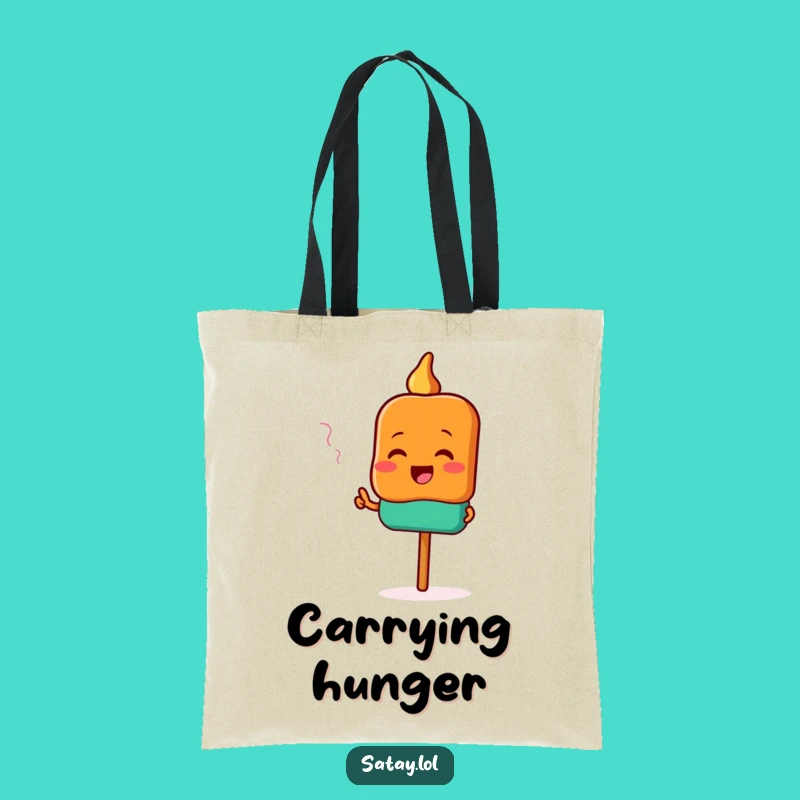 Funny Satay Tote Bag: Flavor Finder Carry-All, A Practical Funny Gift