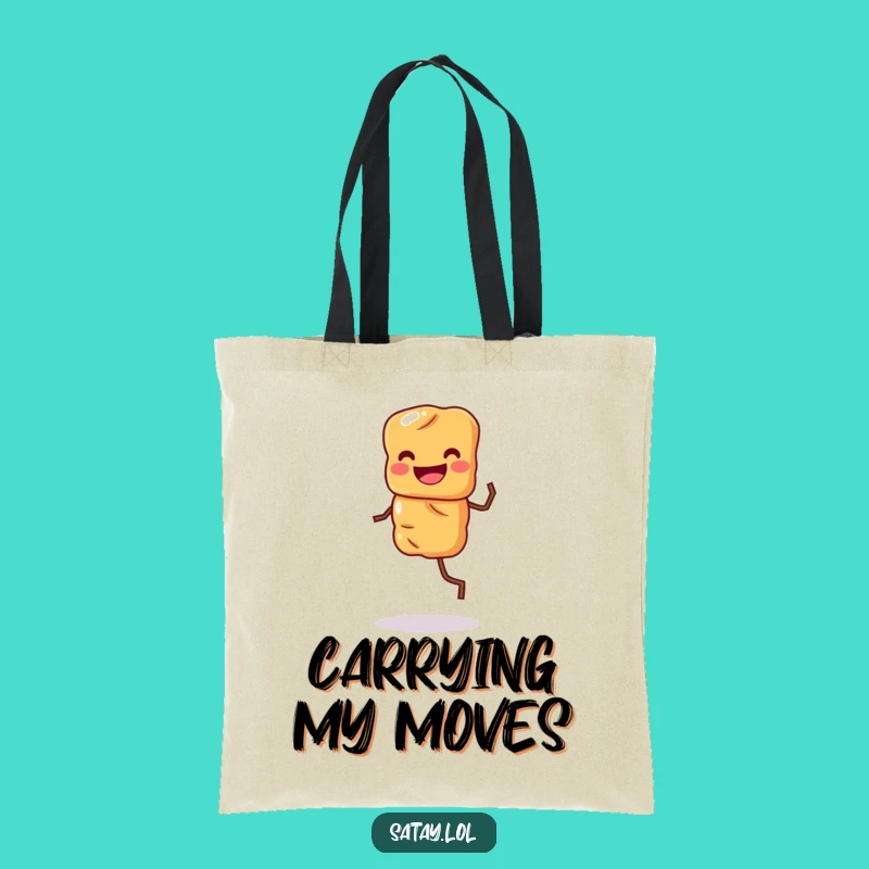 Funny Satay Skewer Tote Bag: Jigging Skewer Bag for Food Lovers, Fun Grocery Funny Gift