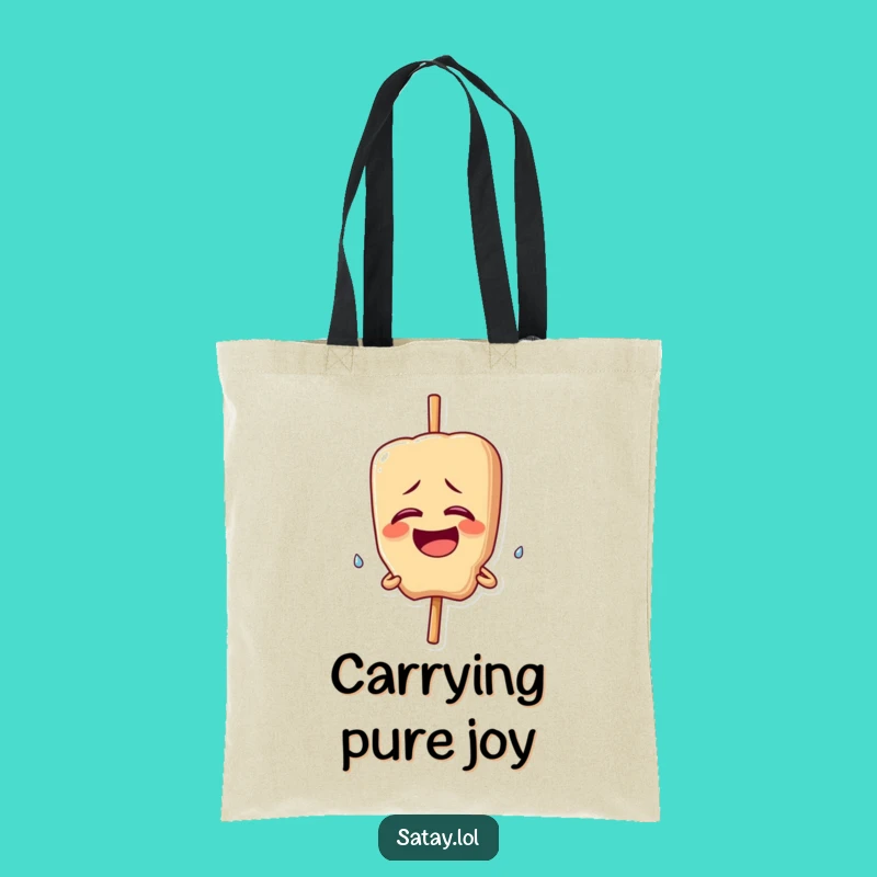 Funny Giggling Satay Skewer Tote Bag: Laughing Out Loud - Chic Funny Gift!