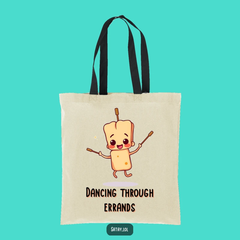 Funny Satay Skewer Dance Tote Bag: Floppy Skewers Bag, Practical Funny Gift