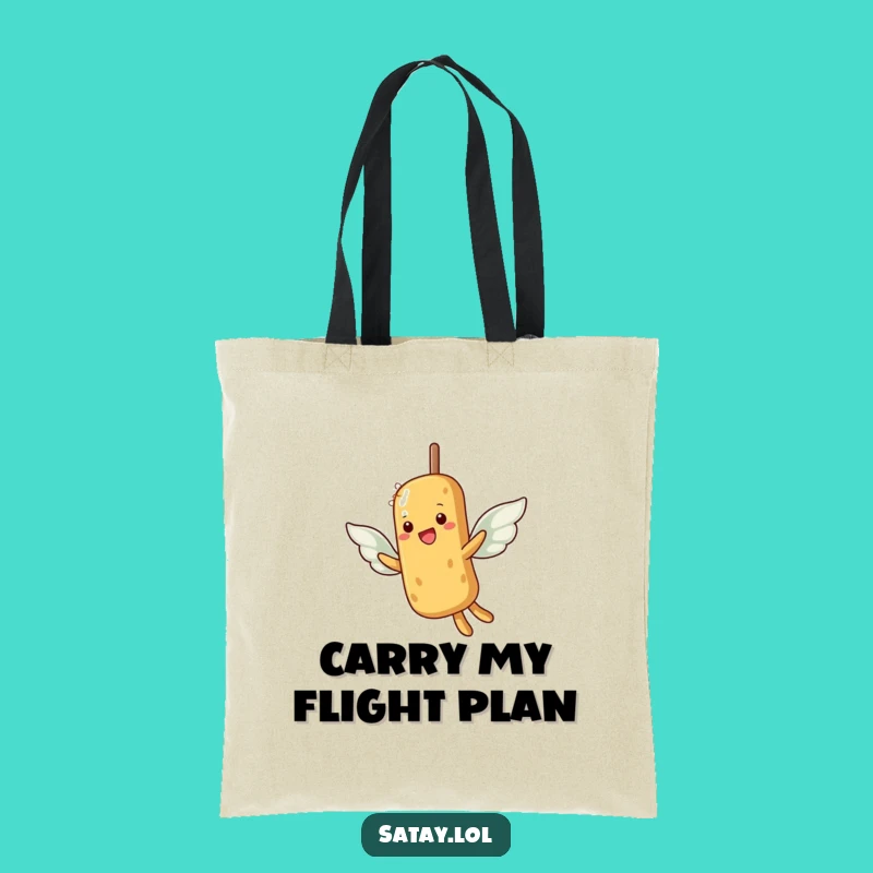 Funny Satay Skewer Flying Tote Bag: Carry Your Dreams, Perfect Gift