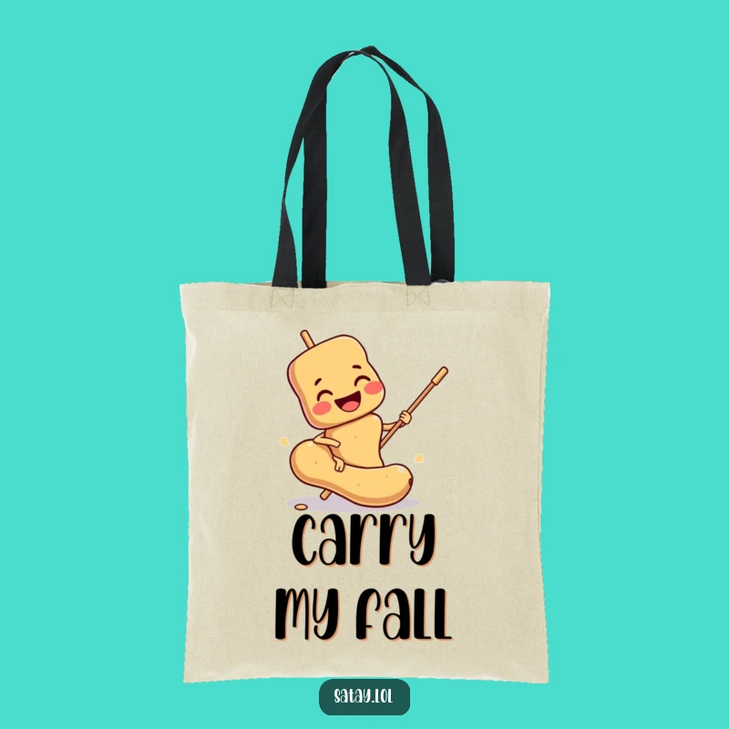 Funny Satay Skewer Tote Bag: Slipping Style, Carry Your Laughs Funny Gift!