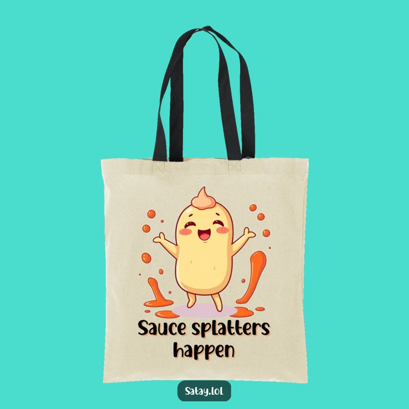 Funny Satay Tote Bag: Happy Dancer Accessory, Perfect Gift!